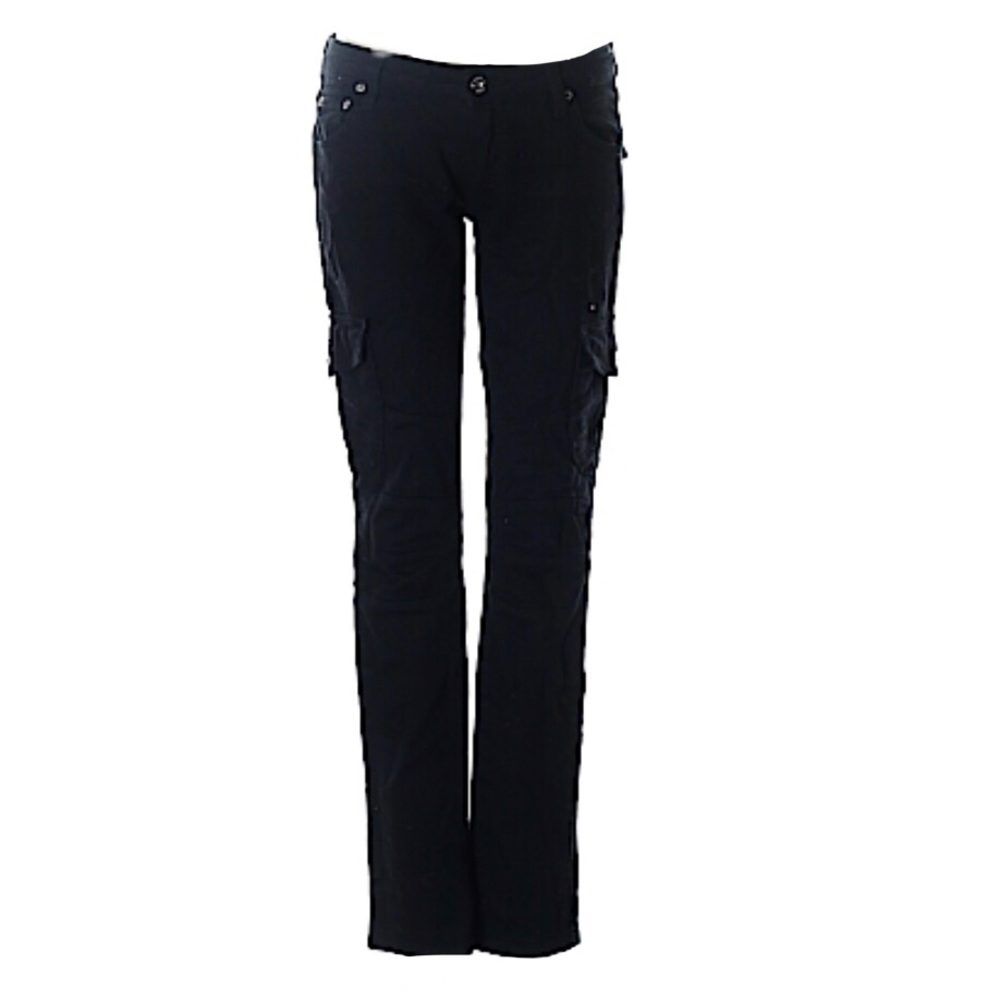 NWOT LF CARMAR BLACK DENIM FLAP POCKET CARGO JEANS SIZE 29